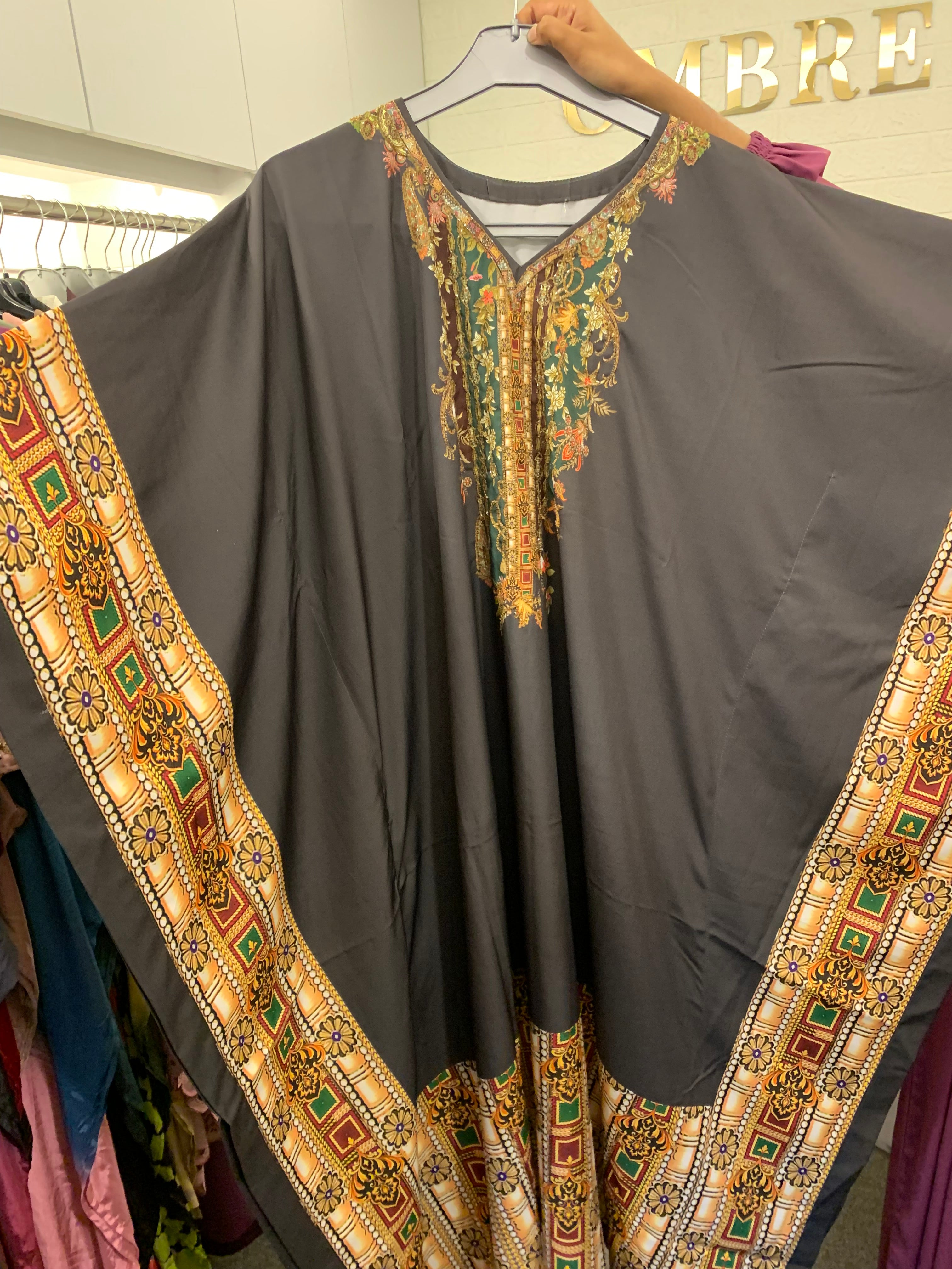 Long Kaftan- Bohemian print