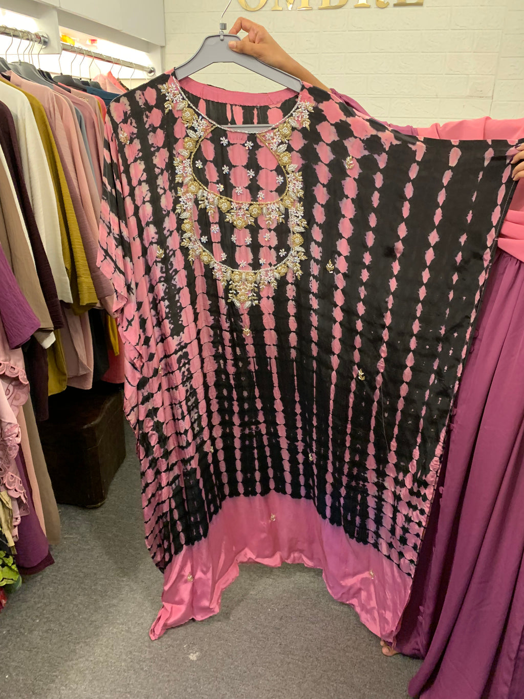 KFT-001 Noor Tue Dye print Kaftan