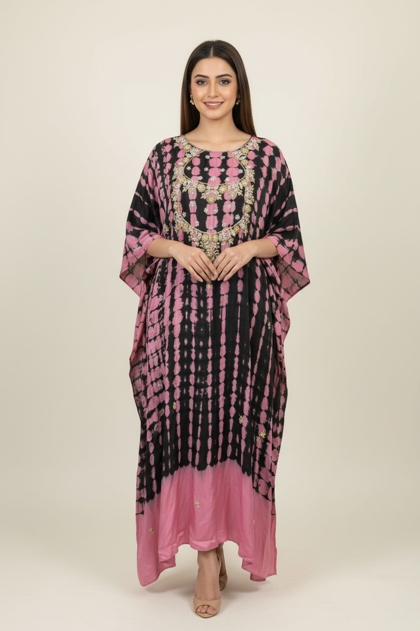 KFT-001 Noor Tue Dye print Kaftan